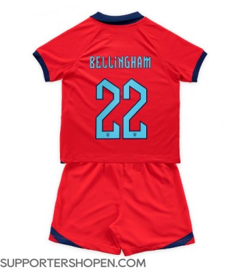England Jude Bellingham #22 Bortatröja Barn VM 2022 Kortärmad (+ korta byxor)